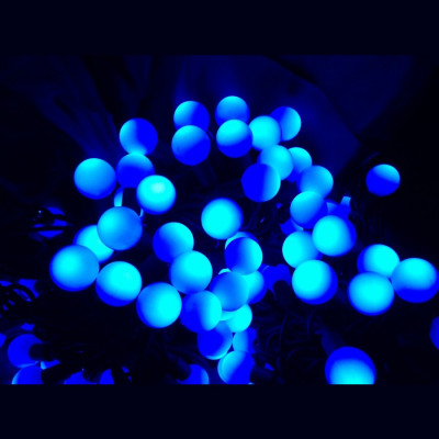 Электрогирлянда 48 синих светодиодов Цветные Шарики , контроллер /Китай